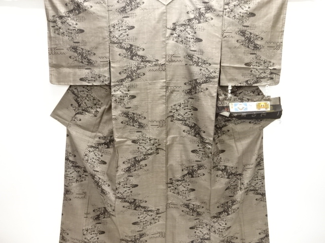 JAPANESE KIMONO / UNUSED DORO OSHIMA TSUMUGI (9 maruki)